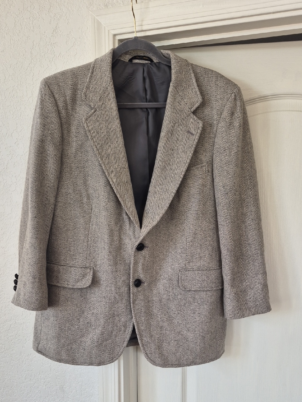 Aldo Rossini 25% Cashmere & 57% Wool Two Button Blazer 42 Short